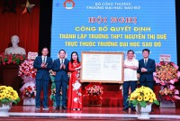 Quyết định thành lập Trường THPT Nguyễn Thị Duệ trực thuộc Trường Đại học Sao Đỏ